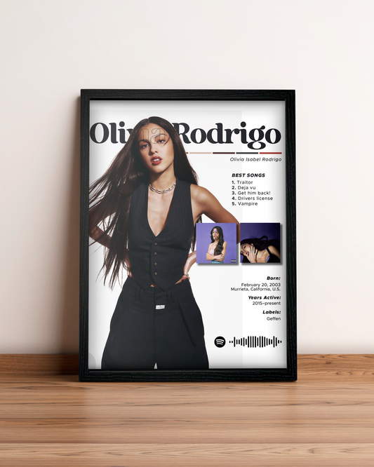 Olivia Rodrigo - Cuadro Artista